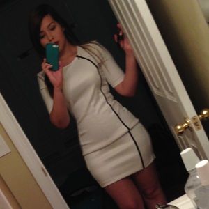 White Armani exchange Mini dress